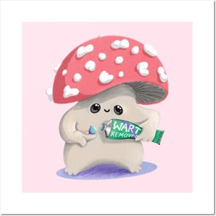 ‘Shroom Serum’ - cute mushroom medication Posters and Art